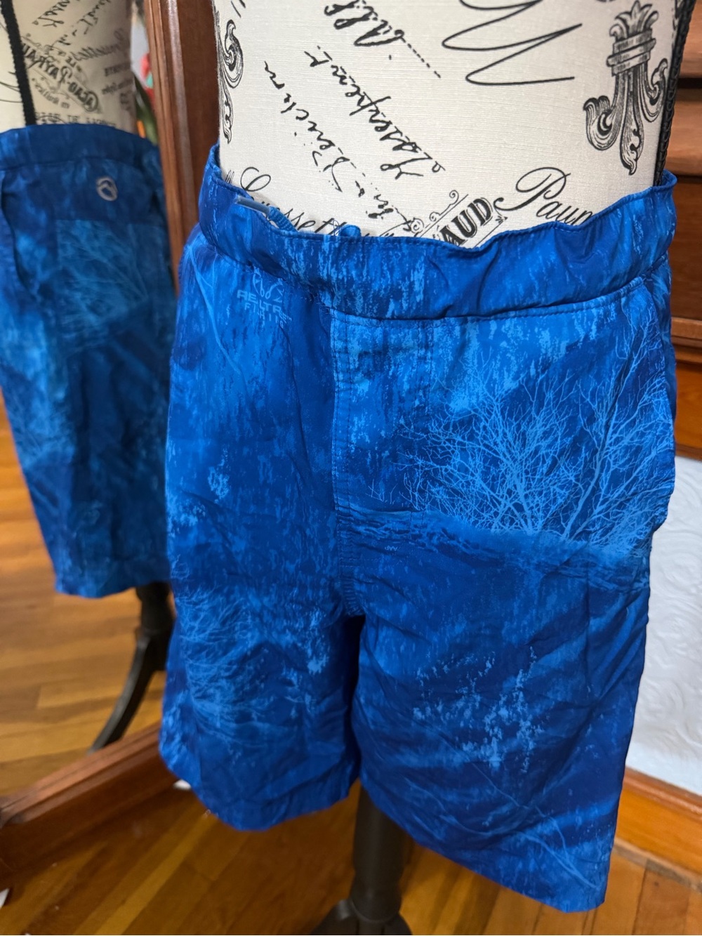 Magellan Outdoors Royal Blue Printed Swim Trunks